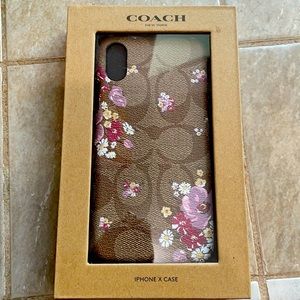Brand new in box Coach IPhone X case